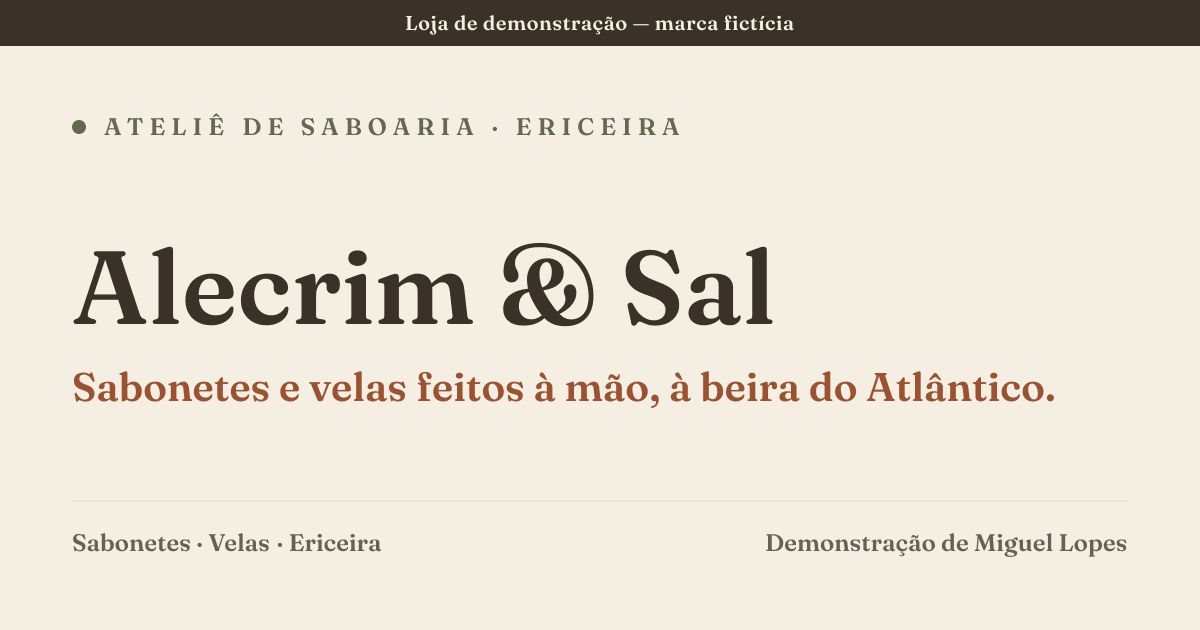 Pré-visualização da demonstração Alecrim & Sal