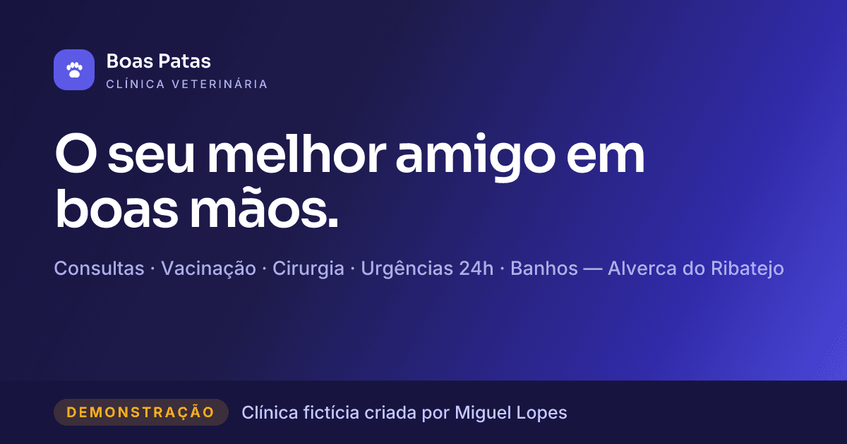 Pré-visualização da demonstração Boas Patas